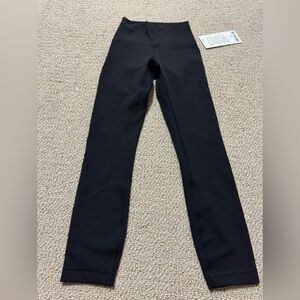 NWT Lululemon Wunder Train High Rise  Black Leggings size 2
